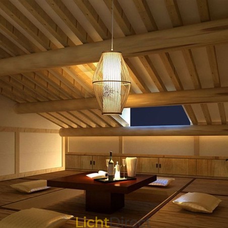 Klassieke handgemaakte bamboe hanglamp