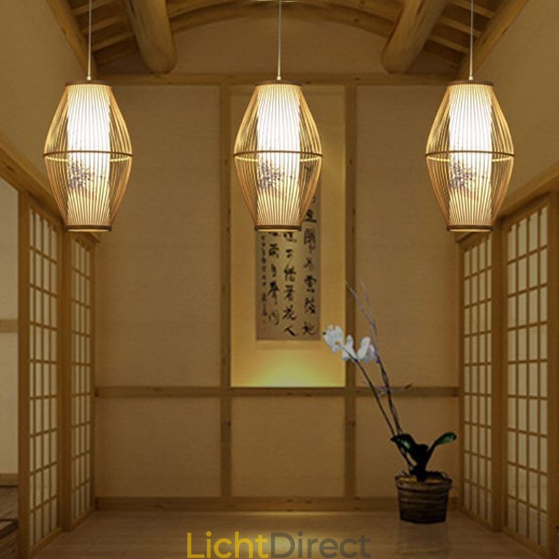 Klassieke handgemaakte bamboe hanglamp
