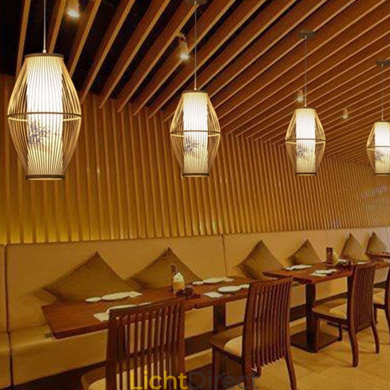 Klassieke handgemaakte bamboe hanglamp