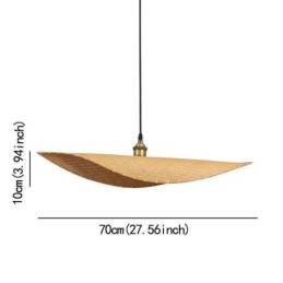 Creatieve blad hanglamp moderne bamboe hanglamp tearoom verlichting