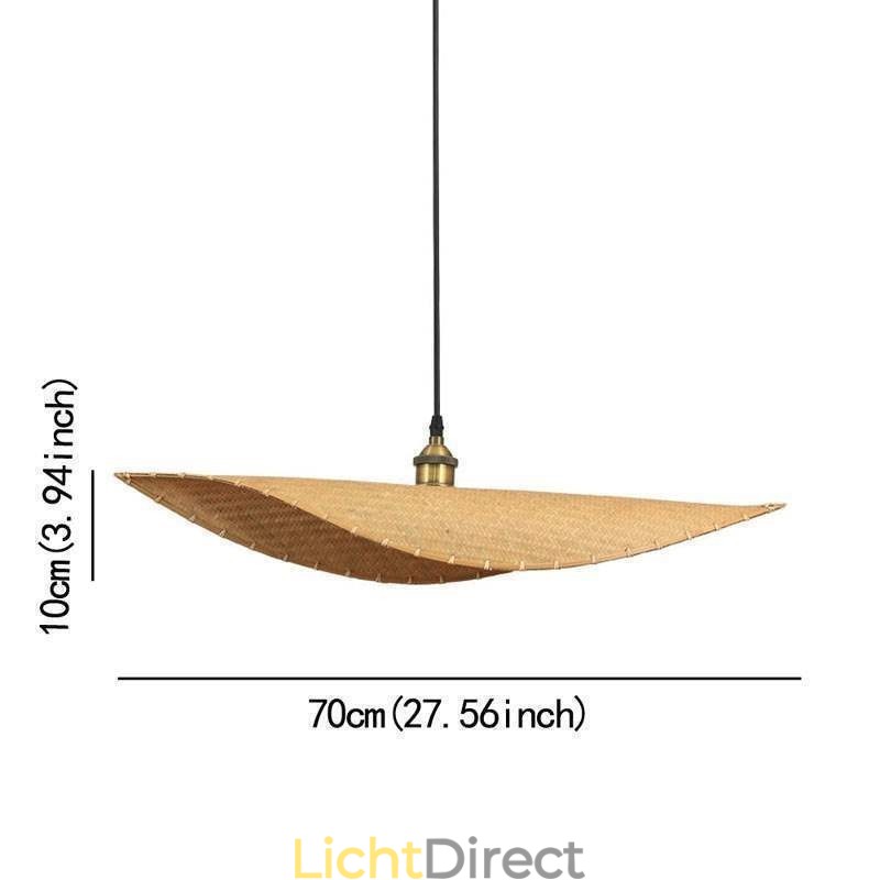 Creatieve blad hanglamp moderne bamboe hanglamp tearoom verlichting