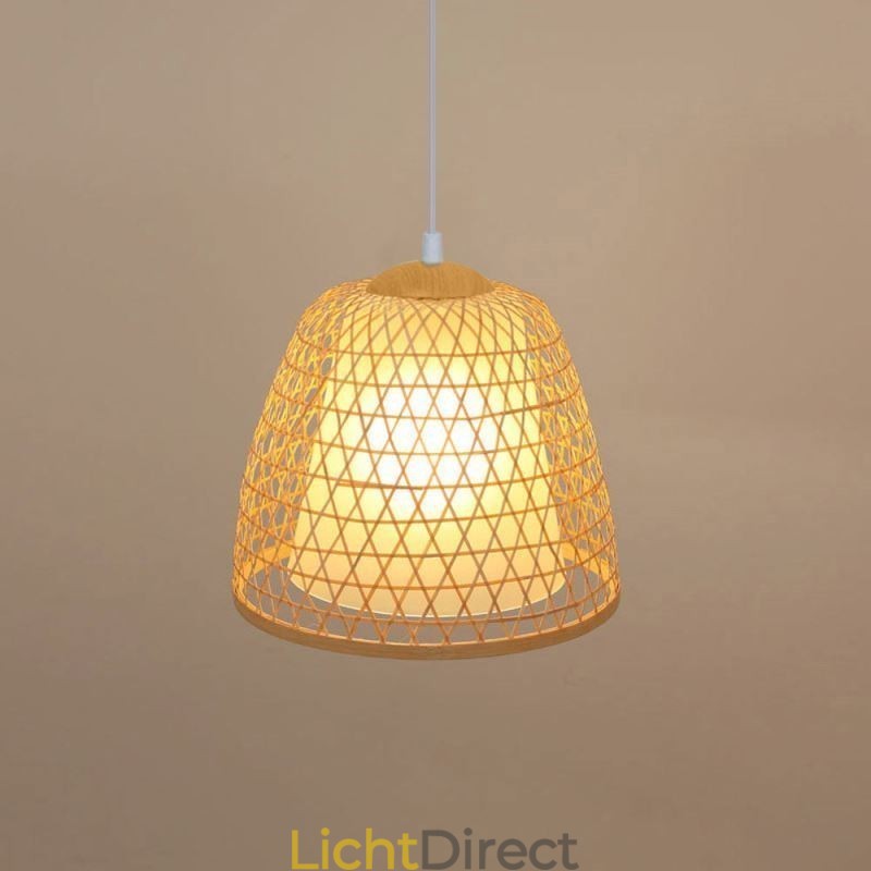 Visuele Comfort Dome Bamboe Hanglamp