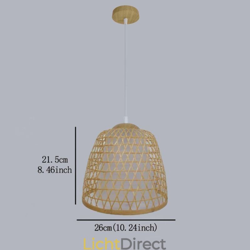 Visuele Comfort Dome Bamboe Hanglamp