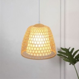 Visuele Comfort Dome Bamboe Hanglamp