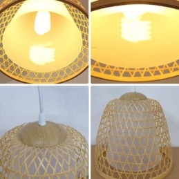 Visuele Comfort Dome Bamboe Hanglamp