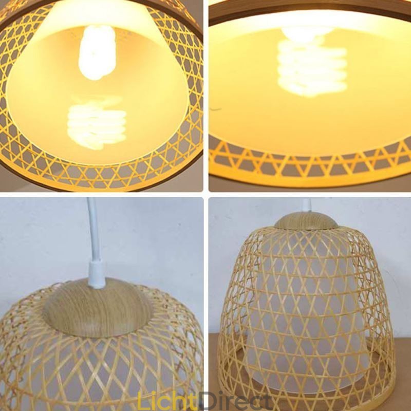 Visuele Comfort Dome Bamboe Hanglamp