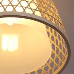Visuele Comfort Dome Bamboe Hanglamp