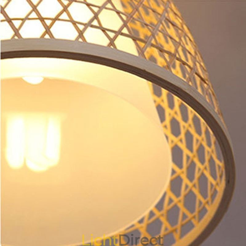 Visuele Comfort Dome Bamboe Hanglamp