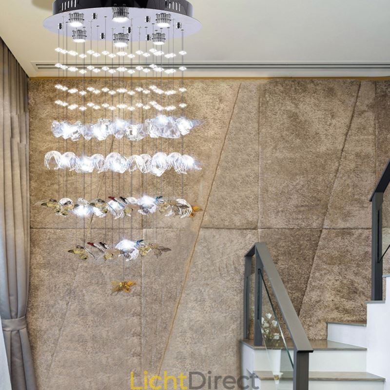 Nordic Hanglamp Creatieve Vlinder Glazen Hanglamp