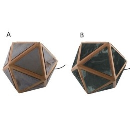 Geometrische hanglamp, diamantvormig, 3D-doorschijnend ontwerp