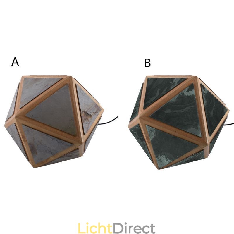 Geometrische hanglamp, diamantvormig, 3D-doorschijnend ontwerp