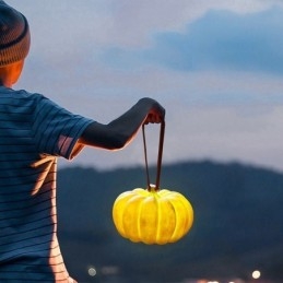 Draagbare pompoenlantaarn Japanse retro draagbare buitenlamp