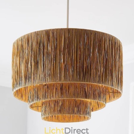 Landelijke Retro Hanglamp Meerlaags Papieren Touw Lampenkap Plafondlamp Landelijke Retro Hanglamp Meerlaags Papieren Touw Lampenkap Plafondlamp
