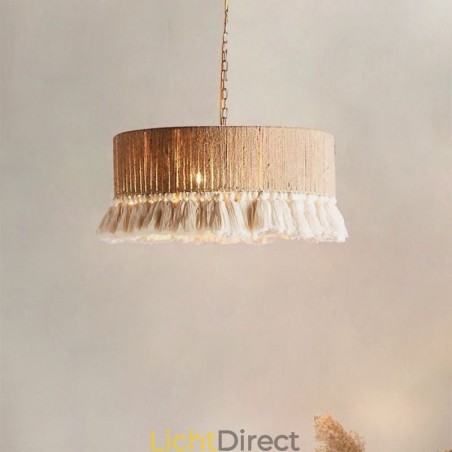 Retro hanglamp Boheemse stijl henneptouw kwast plafondlamp Retro hanglamp Boheemse stijl henneptouw kwast plafondlamp