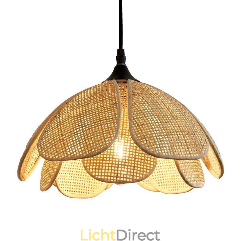 Rotan hanglamp Retro rotan plafondlamp