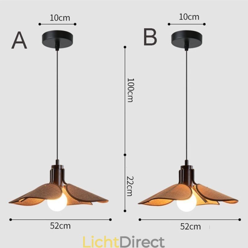 Nordic Hanglamp Wabi Sabi Stijl Stoffen Lampenkap Decoratieve Plafondlamp