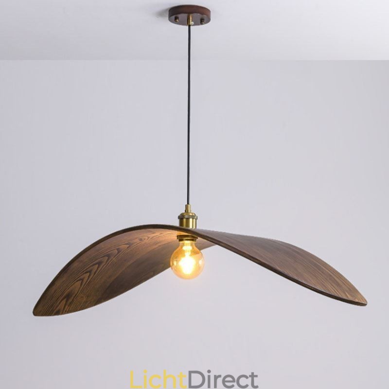Massief houten hanglamp Creatieve retro plafondlamp