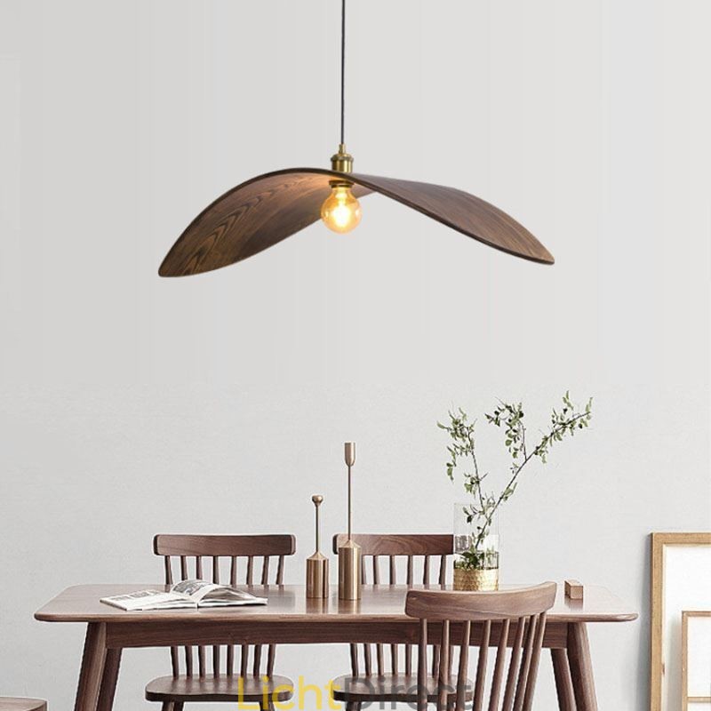 Massief houten hanglamp Creatieve retro plafondlamp