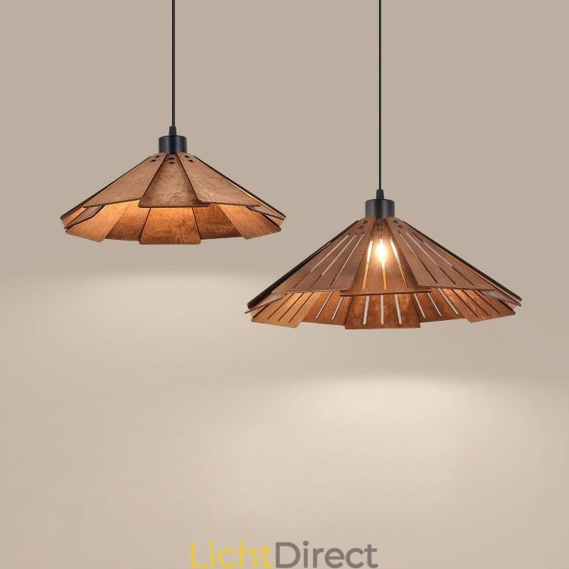 Retro Hanglamp Creatieve Houten Plafondlamp