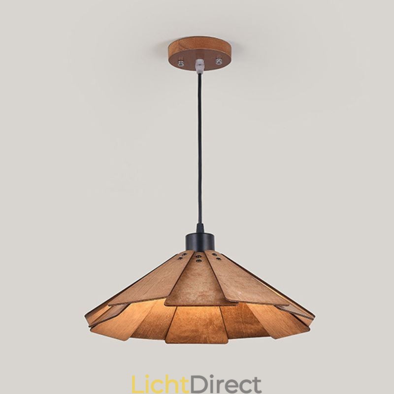 Retro Hanglamp Creatieve Houten Plafondlamp
