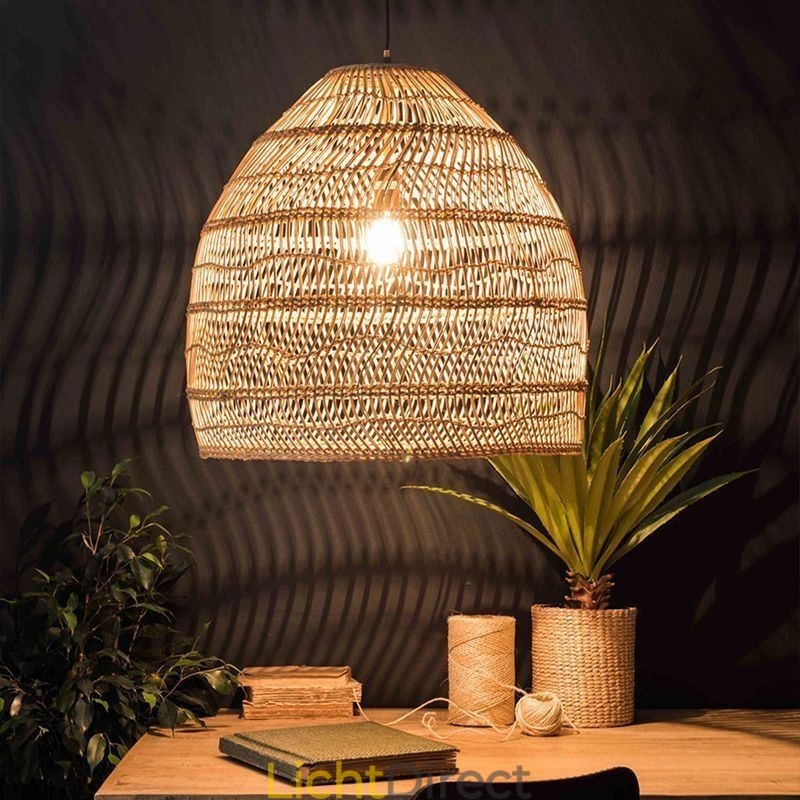 Handgeweven hanglamp rotan hanglamp boerderij