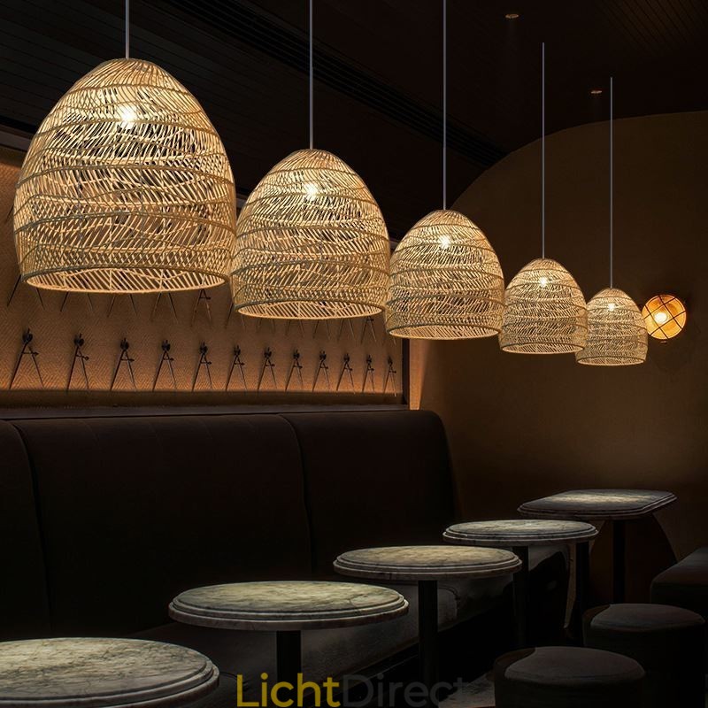 Handgeweven hanglamp rotan hanglamp boerderij