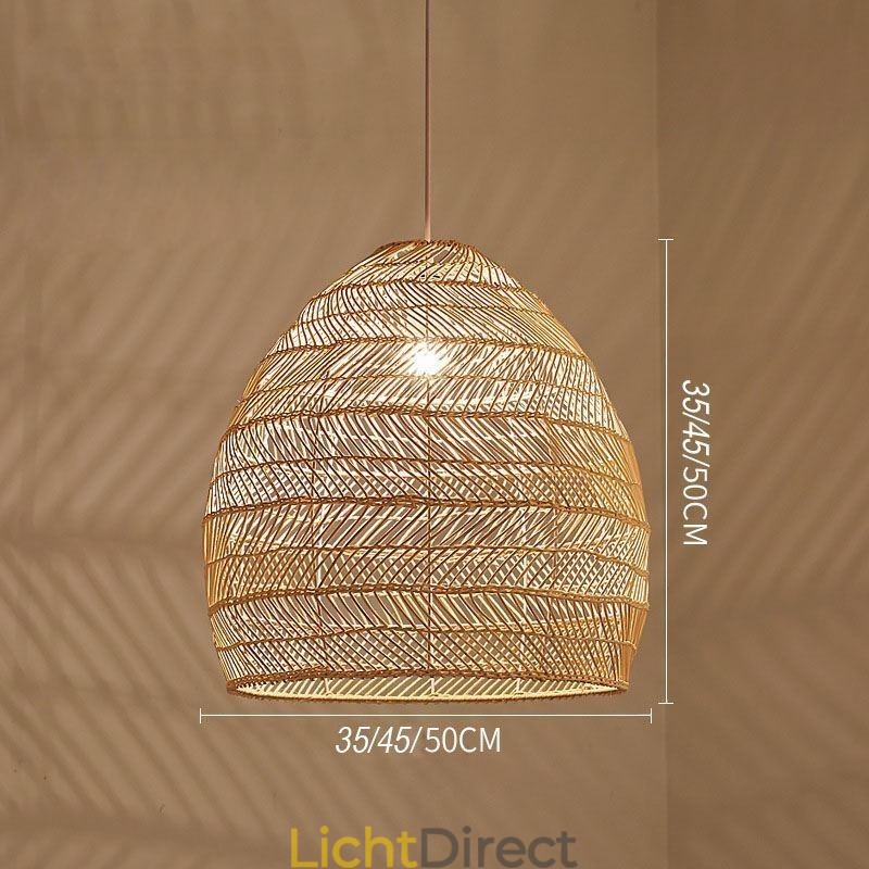 Handgeweven hanglamp rotan hanglamp boerderij