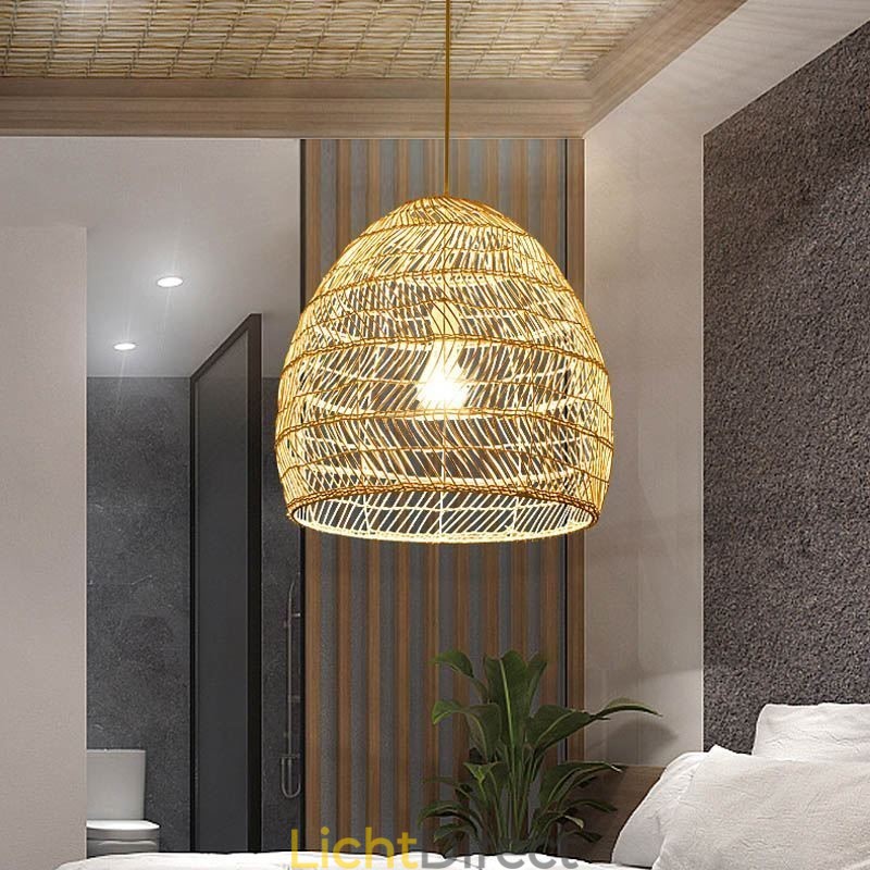 Handgeweven hanglamp rotan hanglamp boerderij