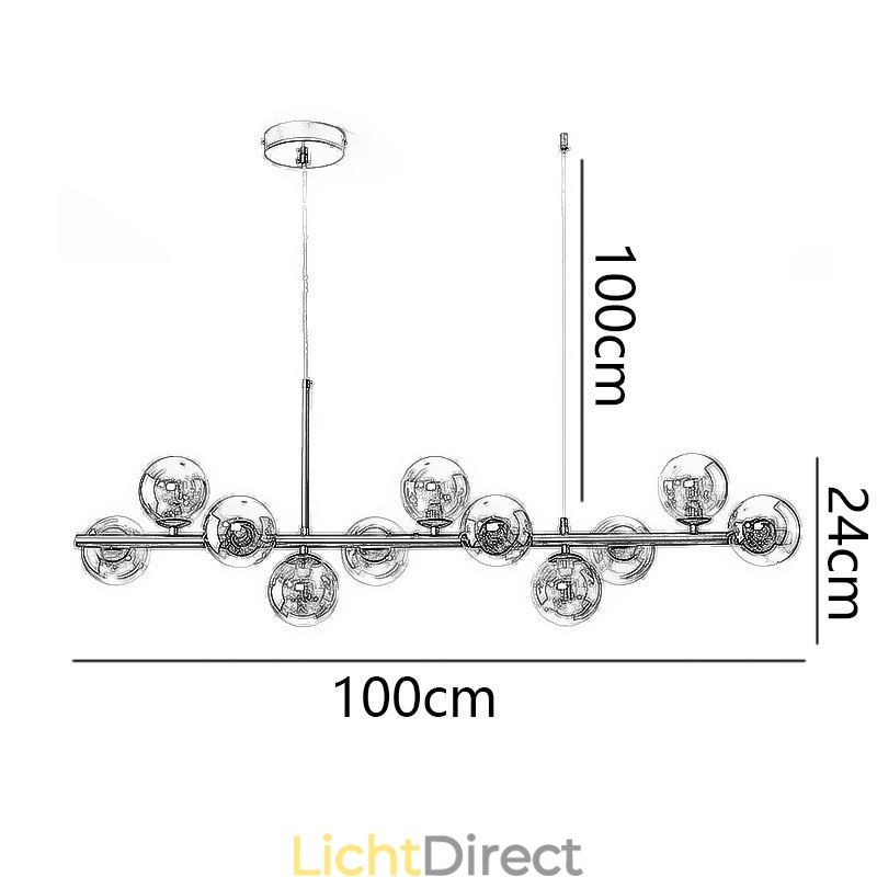 Hanglamp Magic Beans Molecular Glass Plafondlamp