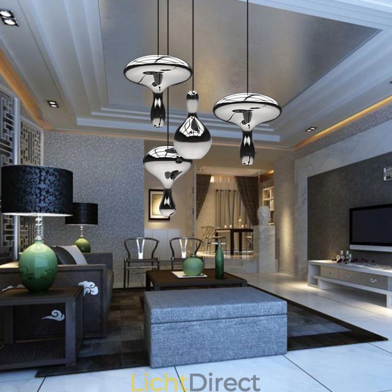 Creatieve hanglamp moderne eenvoudige gegalvaniseerde glazen kleine plafondlamp