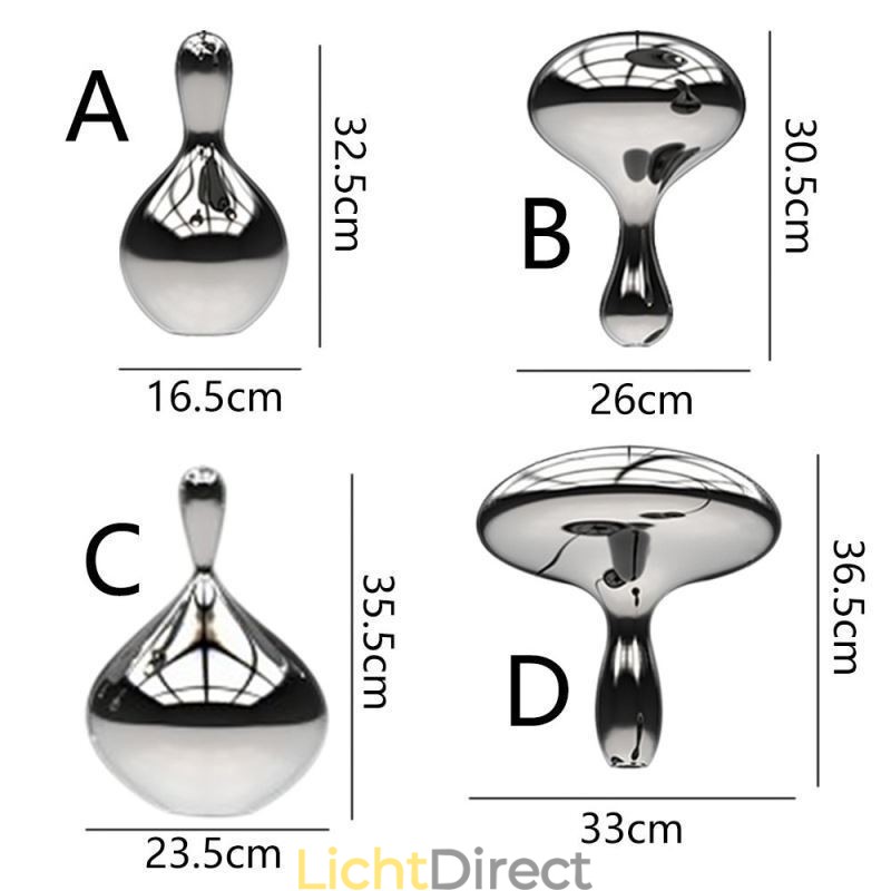Creatieve hanglamp moderne eenvoudige gegalvaniseerde glazen kleine plafondlamp