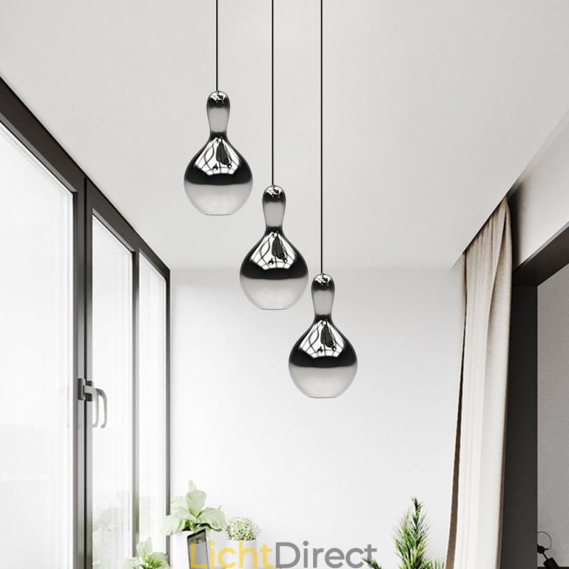 Creatieve hanglamp moderne eenvoudige gegalvaniseerde glazen kleine plafondlamp