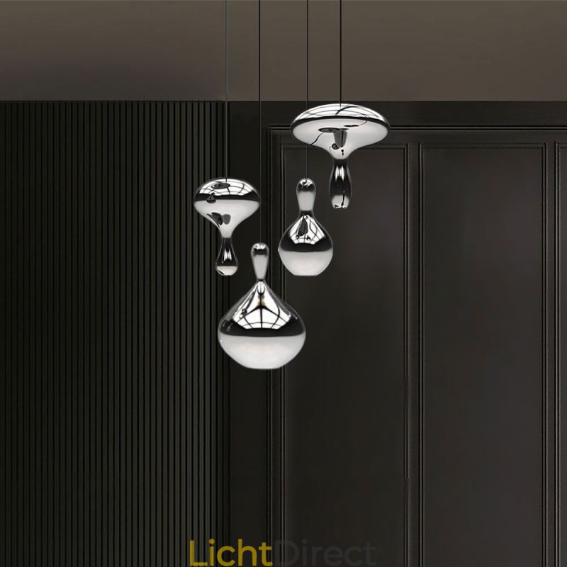 Creatieve hanglamp moderne eenvoudige gegalvaniseerde glazen kleine plafondlamp