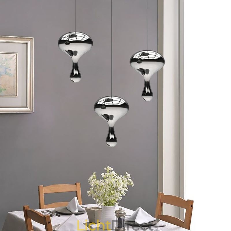 Creatieve hanglamp moderne eenvoudige gegalvaniseerde glazen kleine plafondlamp