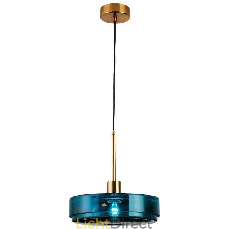 Ronde Cake Glazen Hanglamp Moderne Minimalistische Smeedijzeren Plafondlamp
