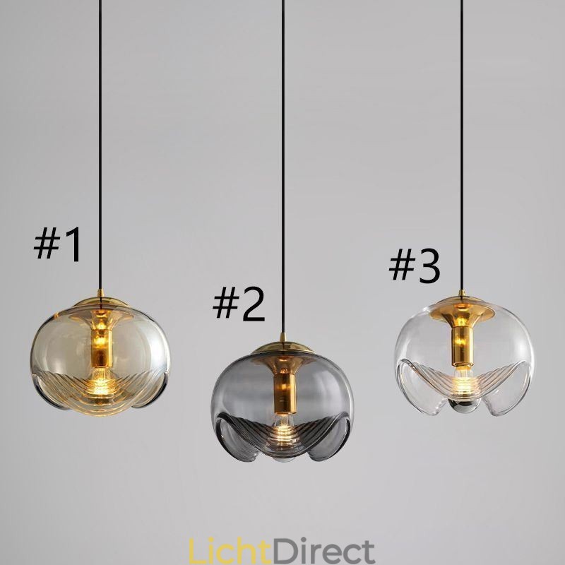 Stamen Glazen Hanglamp Moderne Minimalistische Smeedijzeren Plafondlamp