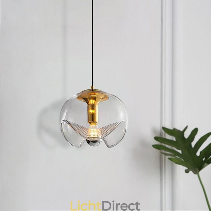 Stamen Glazen Hanglamp Moderne Minimalistische Smeedijzeren Plafondlamp