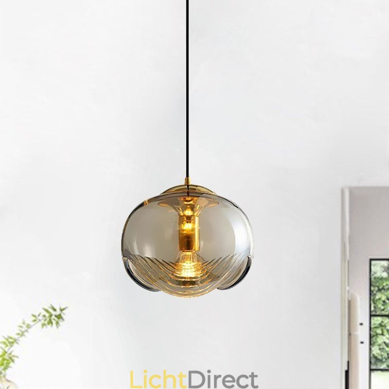 Stamen Glazen Hanglamp Moderne Minimalistische Smeedijzeren Plafondlamp