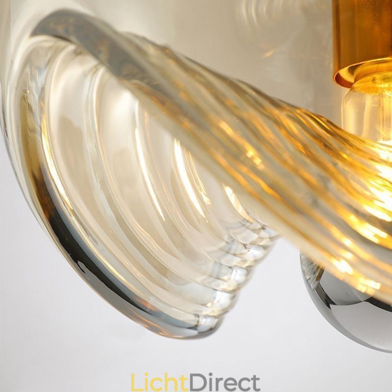 Stamen Glazen Hanglamp Moderne Minimalistische Smeedijzeren Plafondlamp