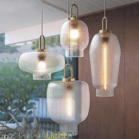 Hanglamp van matglas, moderne minimalistische plafondlamp van smeedijzer Hanglamp van matglas, moderne minimalistische plafondlamp van smeedijzer