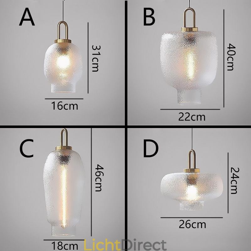 Hanglamp van matglas, moderne minimalistische plafondlamp van smeedijzer