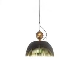 Geplooide rok glazen hanglamp moderne minimalistische smeedijzeren kleine plafondlamp
