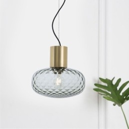 Raster Glazen Hanglamp Moderne IJzeren Eenvoudige Plafondlamp