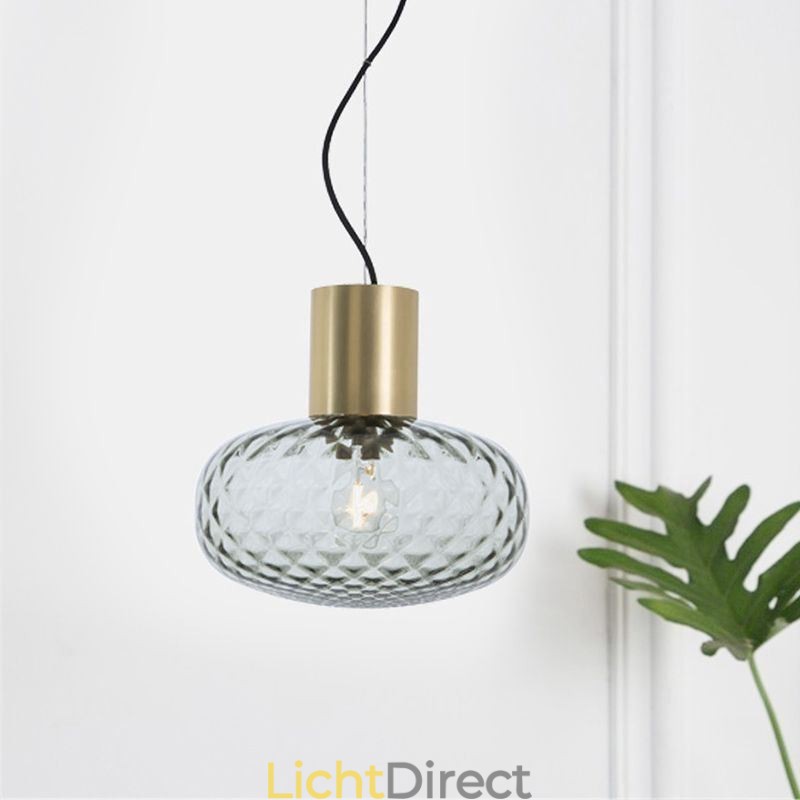 Raster Glazen Hanglamp Moderne IJzeren Eenvoudige Plafondlamp