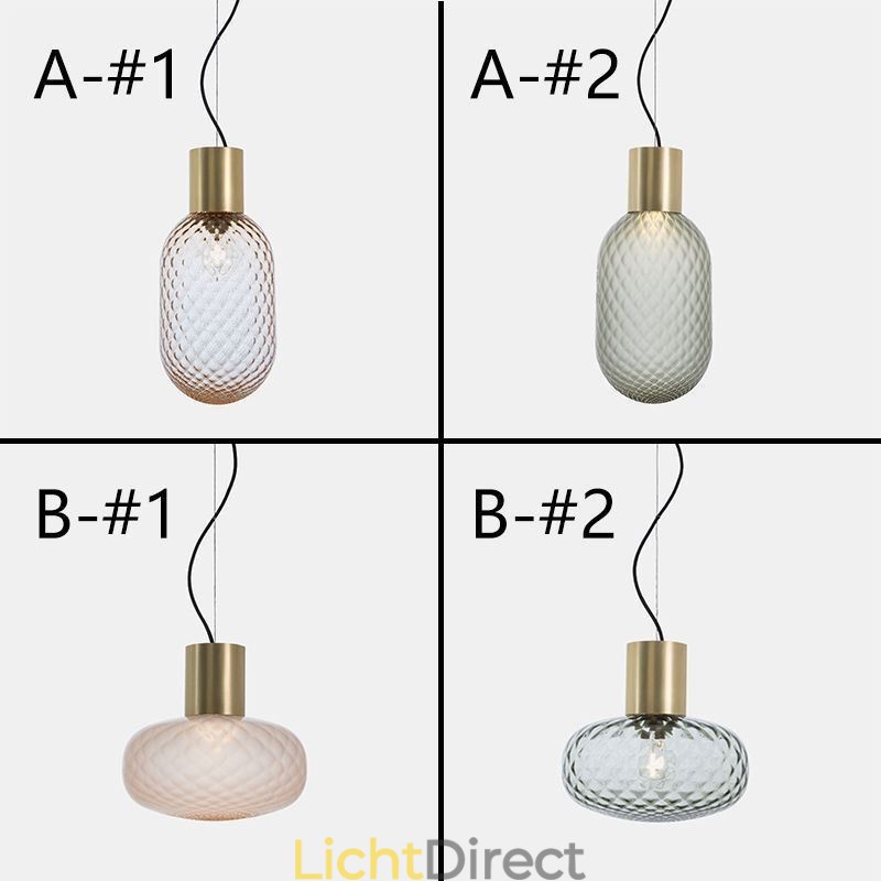 Raster Glazen Hanglamp Moderne IJzeren Eenvoudige Plafondlamp