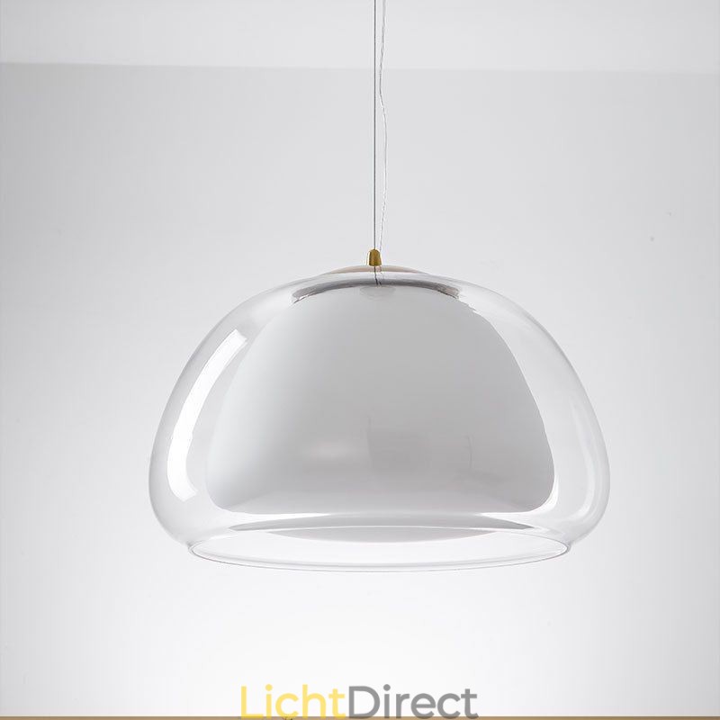 Hanglamp Moderne Eenvoudige Heldere Glazen Pudding Plafondlamp