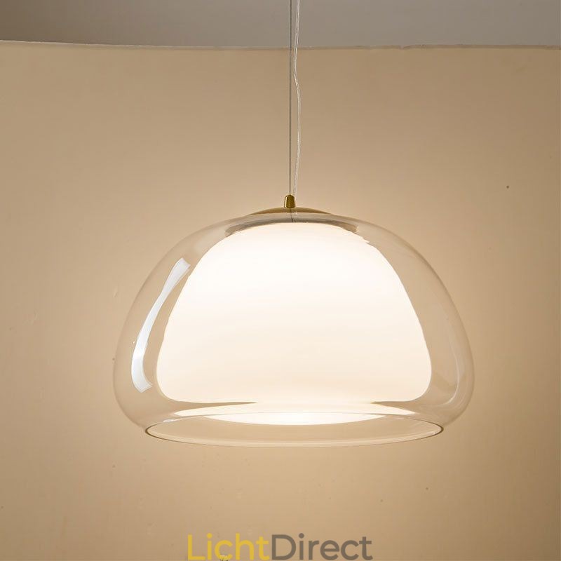 Hanglamp Moderne Eenvoudige Heldere Glazen Pudding Plafondlamp