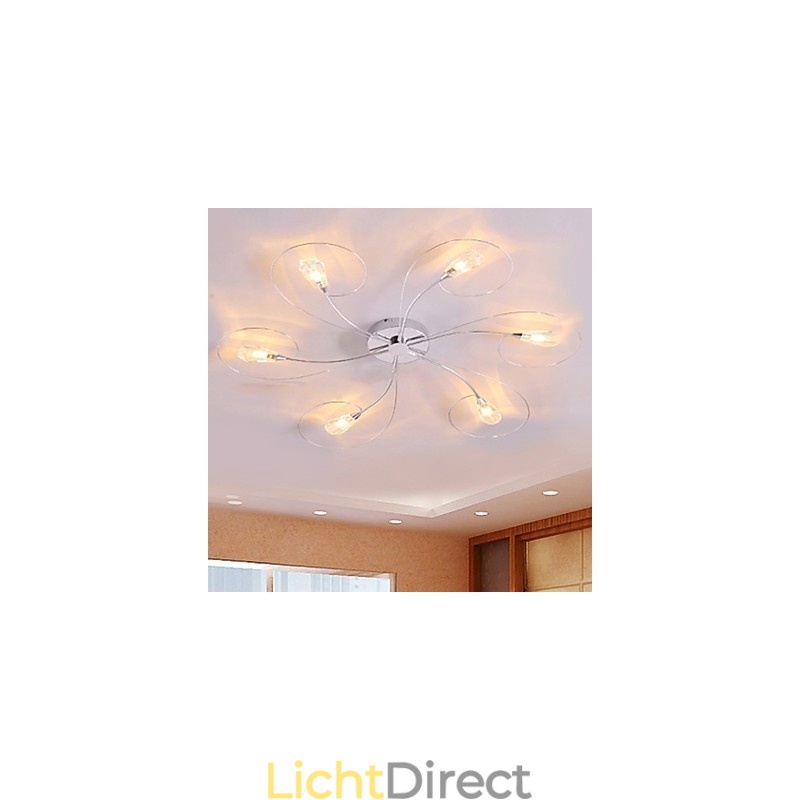 Moderne eigentijdse gegalvaniseerde kroonluchter inbouw