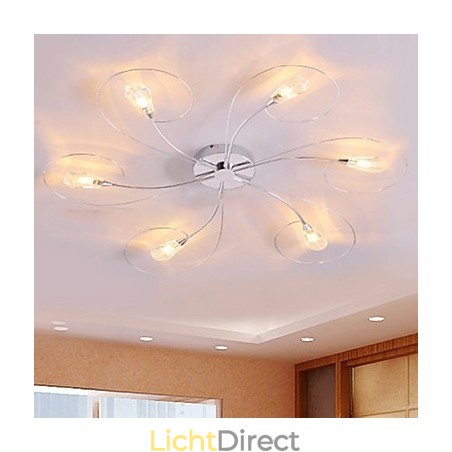 Moderne eigentijdse gegalvaniseerde kroonluchter inbouw