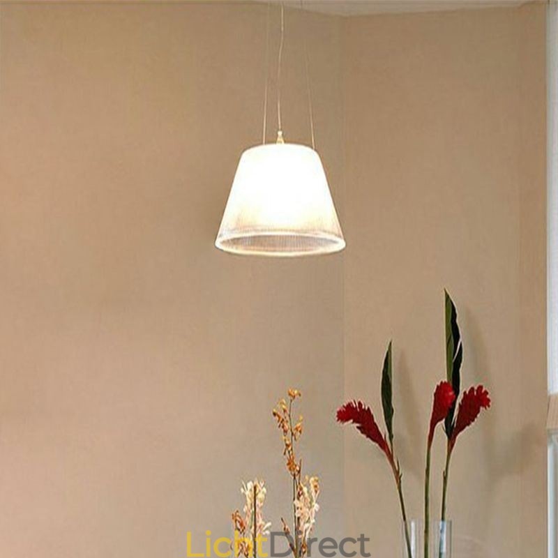 Glazen hanglamp moderne eenvoudige enkele plafondlamp